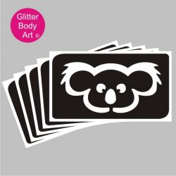 cute Australian Koala Bear temporary tattoo stencils