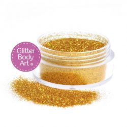 gold holographic body glitter jar of loose glitter for glitter tattoos