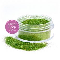 5 Gram Jar Holographic Green loose body glitter for glitter tattoos