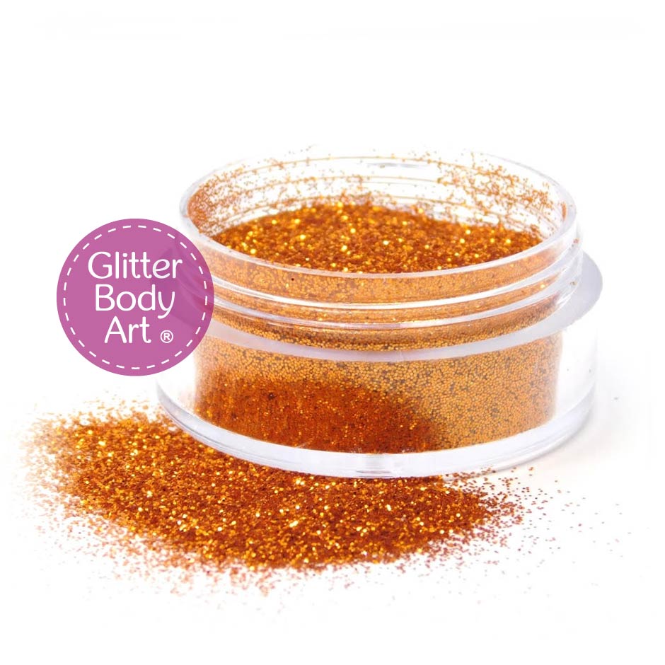 Orange Body Glitter Pumpkin for Halloween Temporary Tattoo Store