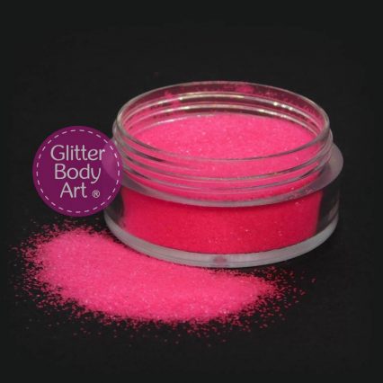 fluorescent pink loose glitter