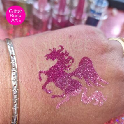 pegasus glitter tattoo