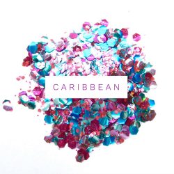 carribean eco friendly festival glitter mix for glitter makeup and hair