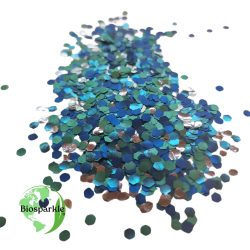 blue bioglitter festival glitter mix of chunky glitter shapes