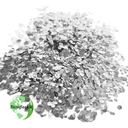 silver chunky bioglitter