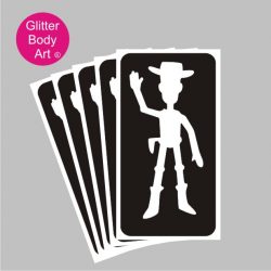 Woody Toy Story temporary tattoo stencil