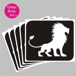 Lion King, Mufasa Lion temporary tattoo stencil, Tiger stencil