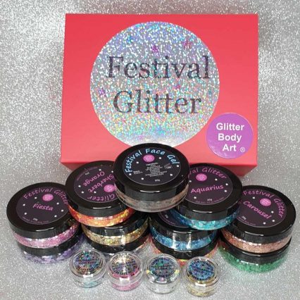 Fetival Glitter Makeup Kit - chunky glitter mixed for the face and hair