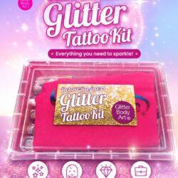 Business Glitter Tattoo Kit with Banner