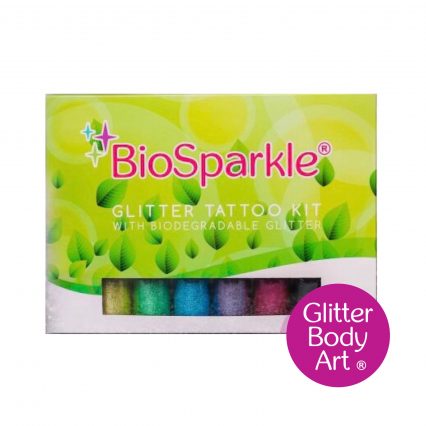 bioglitter temporary tattoo set