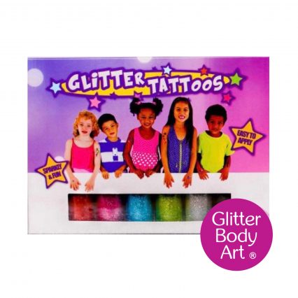 childrens glitter tattoo set for making kids temporary tattoos