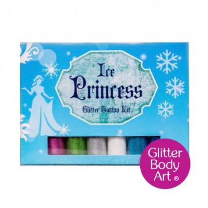 princess glitter tattoo set with glitters