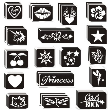 Glamorous Glitter Tattoo Kit for Girls - Image 3