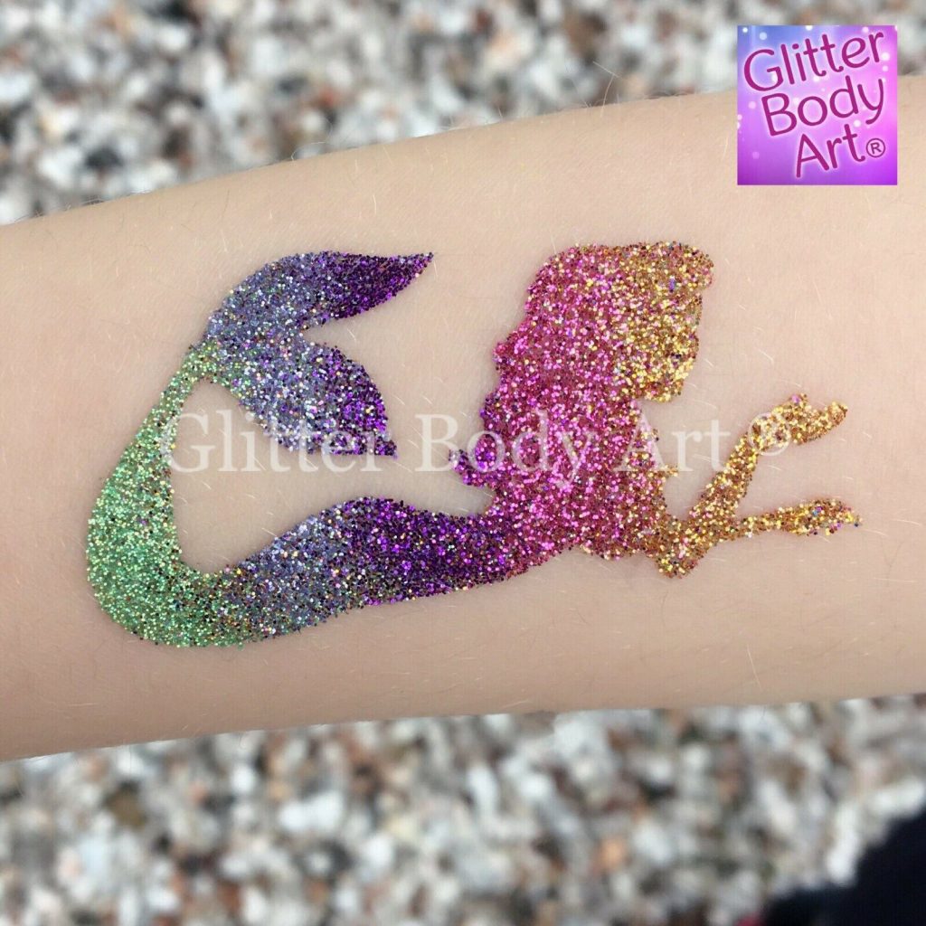 Multi-Colour Depesche 10247 Tattoo Glitter Gel Pens Ylvi and The Minimoomis Set of 3 and Stencils 