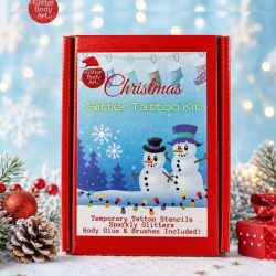 Christmas Mystery Glitter Tattoo Kit - Stocking Filler