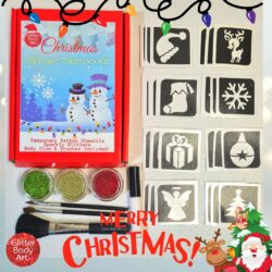 Christmas glitter Tattoo Kit