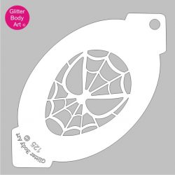 Spiderman facepainting stencil, spiderman plastic template, cake stencil