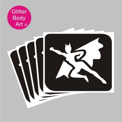 Bat woman temporary tattoos stencils for girls