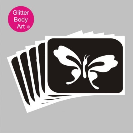 cute butterfly temporary tattoo stencil