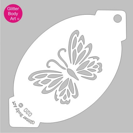 butterfly facepainting stencil