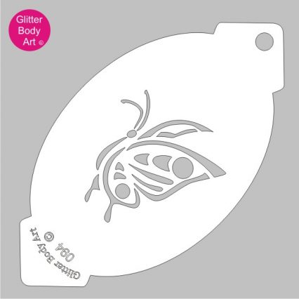 cute butterfly facepainting stencil