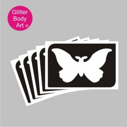 cute baby butterfly temporary tattoo stencil