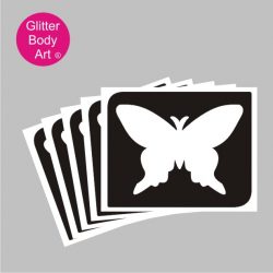 beautiful bold butterfly temporary tattoo stencil