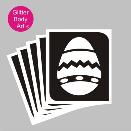 easter egg glitter tattoo stencil, easter egg temporary tattoo