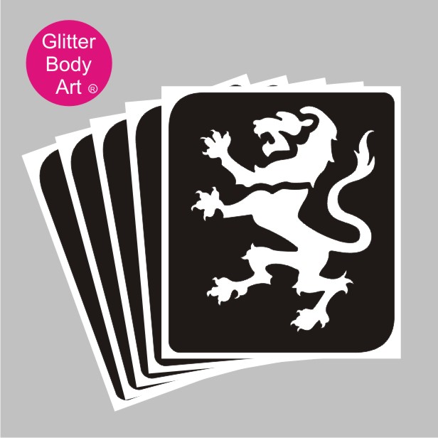 England Lion 346 (Pack of 5 or 25) - Temporary Tattoo Store