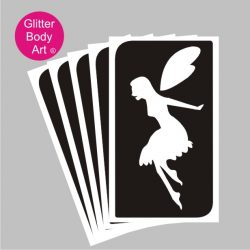 beautiful fairy stencil for temporary tattoo