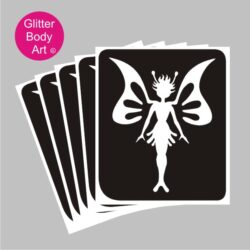 pretty tinkerbell fairy stencil for girls temporary tattoos