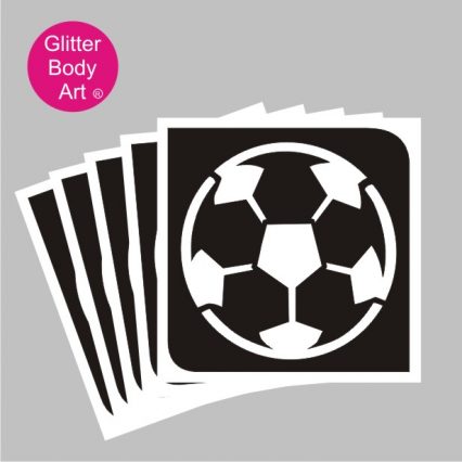 football temporary tattoo stencil