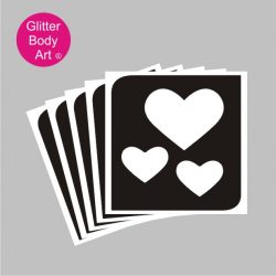 triple hearts temporary tattoos uk