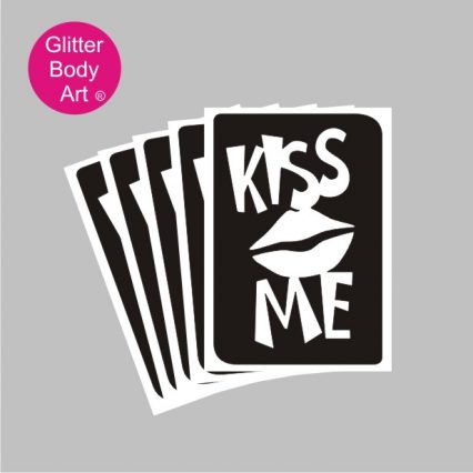 kiss me temporary tattoo for hen party