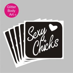 sexy chick hen party temporary tattoo