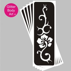 henna style floral temporary tattoo stencil, perfect for henna weddings