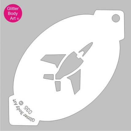 fighter jet plane facepaint stencil, airshow stencil