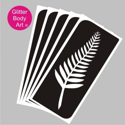 pretty new zealand fern emblem temporary tattoo, NZ Rugby emblem tattoo