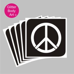 peace symbol temporary tattoo