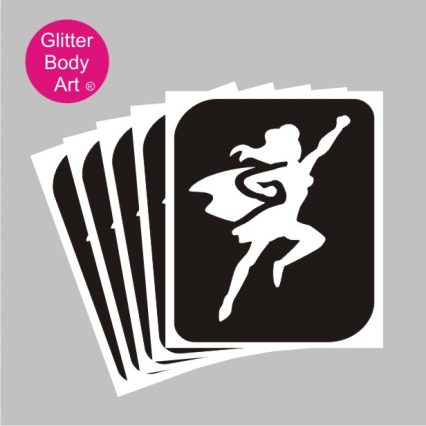 superwoman temporary tattoo stencils