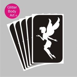 beuatiful fairy temporary tattoo stencil for fairy party, tinkerbell stencil