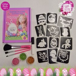 easter glitter tattoo kit for girls easter present idea Easter temporary tattoos