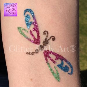 dragonfly temporary tattoos for kids, dragonfly glitter tattoo