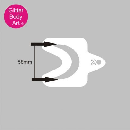 face stencil for festival eye makeup