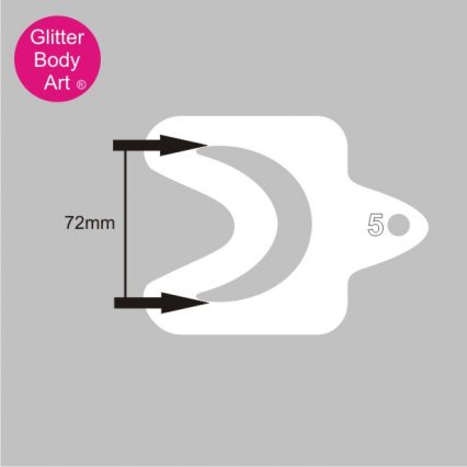 face stencil for festival eye makeu