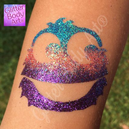 cookie monster, sesame street monster temporary tattoo