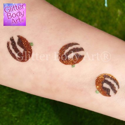 baby halloween pumpkin temporary tattoo