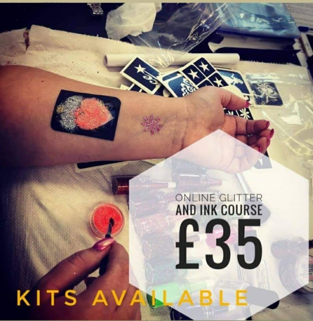 glitter tattoo course £35 online glitter tattoo courses uk