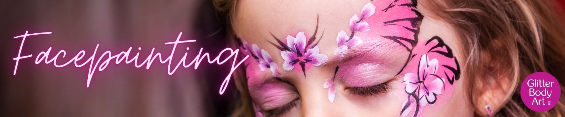 Facepaint Banner (1920 x 400 px) face paint supplies for facepainters