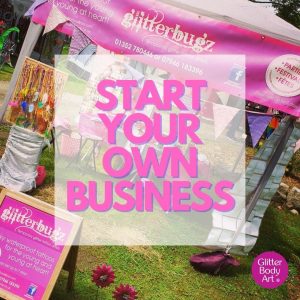 Start your own glitter tattoo business, children's party business